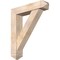 Ekena Millwork Traditional Arts and Crafts Smooth Bracket w/ Offset Brace, Douglas Fir, 7 1/2"W x 34"D x 40"H BKT0806X34X40TRA03SDF - alternate 1